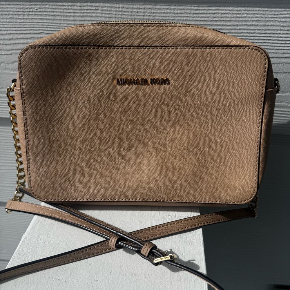 Michael Kors Beige Tan Crossbody Bag